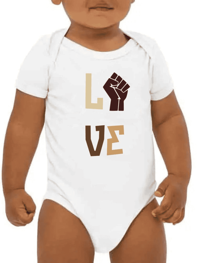 Love And Fist Bodysuit -SmartPrintsInk Designs - The Little Big Store