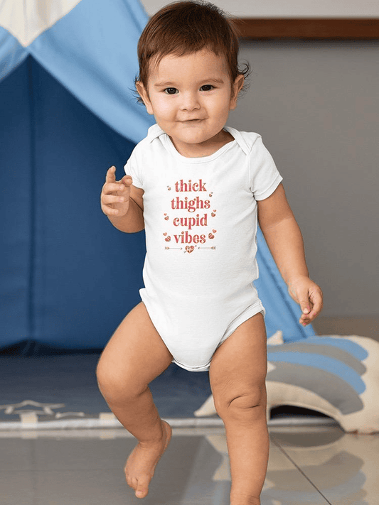 Thick Thighs And Cupid Vibes Bodysuit -SmartPrintsInk Designs - The Little Big Store