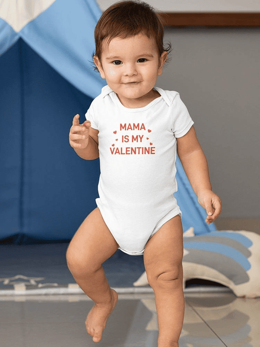Mama Is My Valentine Bodysuit -SmartPrintsInk Designs - The Little Big Store