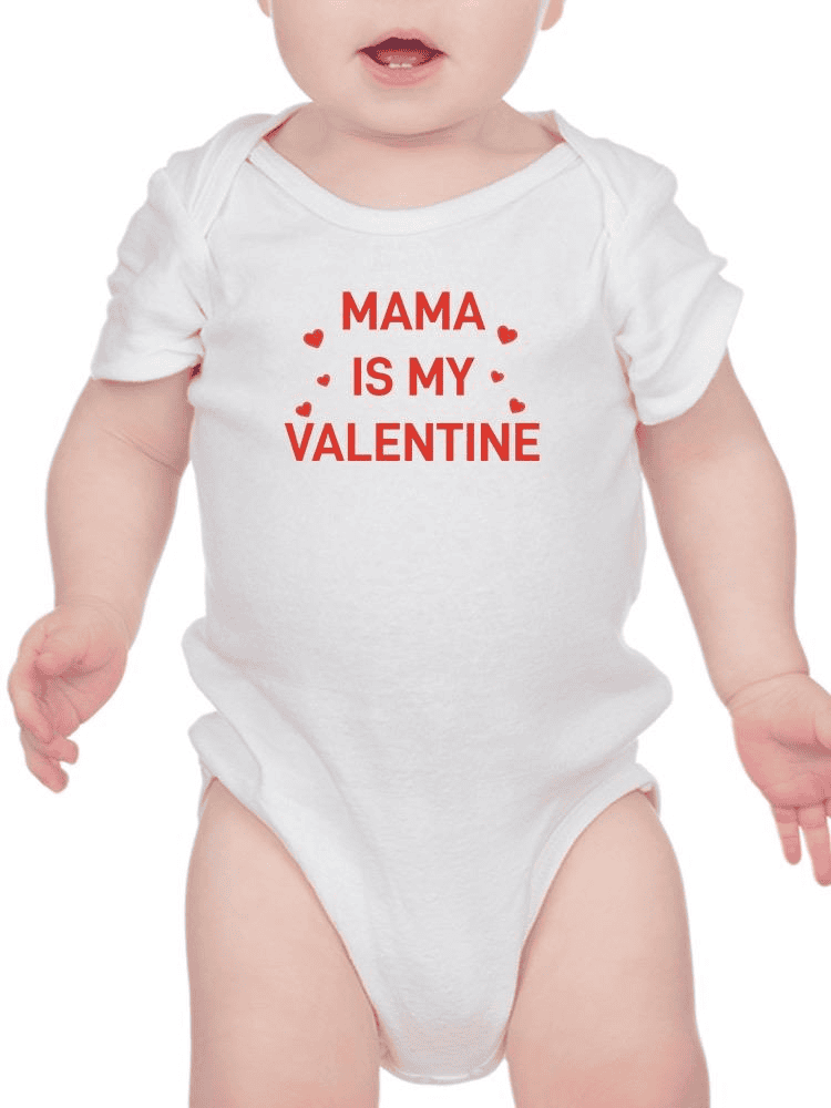 Mama Is My Valentine Bodysuit -SmartPrintsInk Designs - The Little Big Store