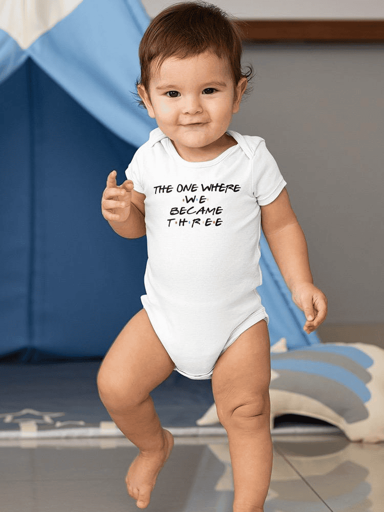 The One Where We Became Three Bodysuit -SmartPrintsInk Designs - The Little Big Store