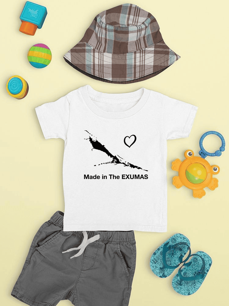 Made In Exumas. Map T-shirt -SmartPrintsInk Designs - The Little Big Store