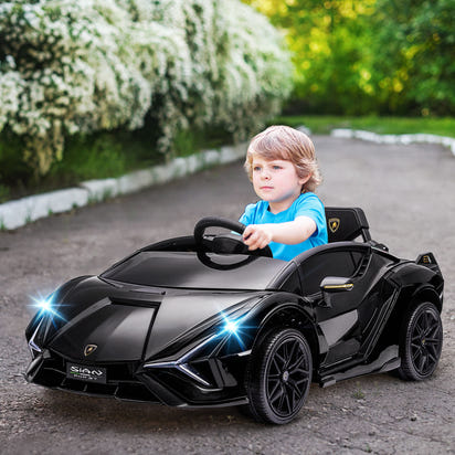 12V Ride on Car, Lamborghini SIAN Licensed Kids Electric Ride-On Car - The Little Big Store