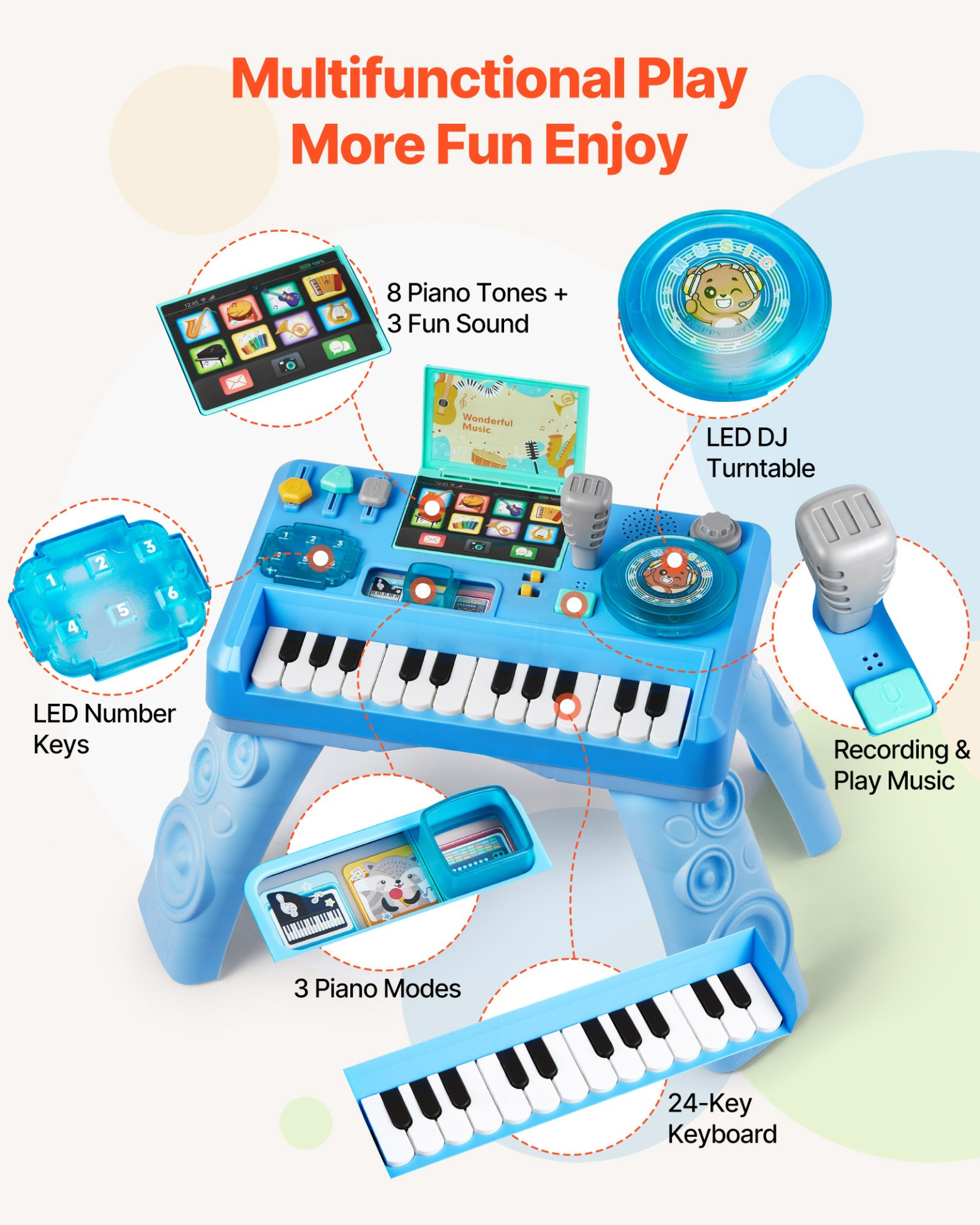 Baby DJ Musical Activity Table – Educational Sound & Light Playset for Toddlers