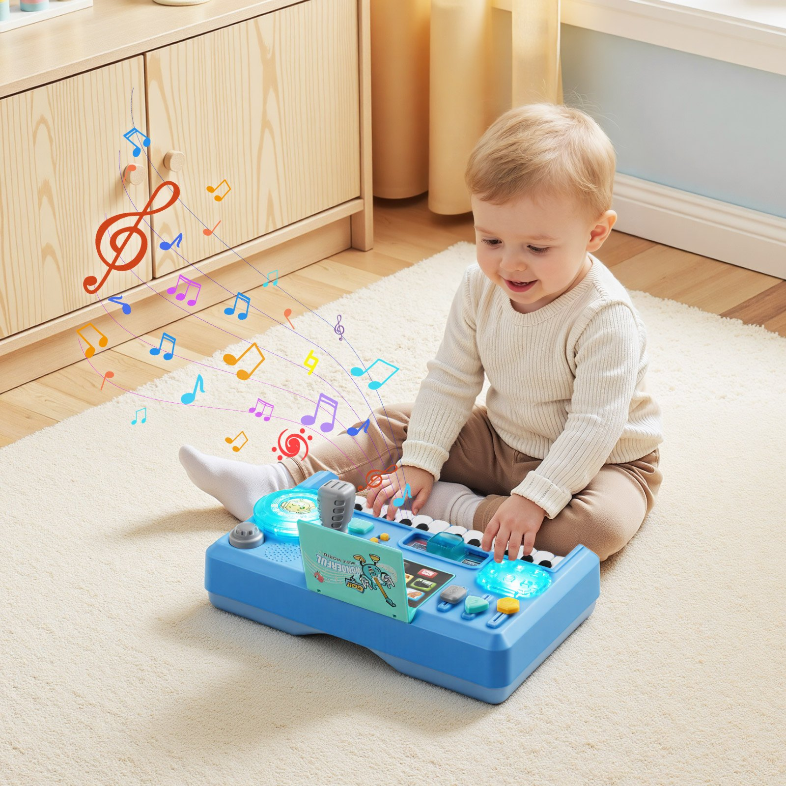 Baby DJ Musical Activity Table – Educational Sound & Light Playset for Toddlers