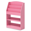 Furinno KidKanac Magazine/Bookshelf with Toy Storage, Pink