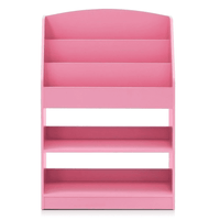 Furinno KidKanac Magazine/Bookshelf with Toy Storage, Pink
