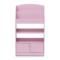 Kidkanac Magazine/Bookshelf with Toy Storage Cabinet, Pink