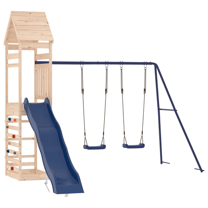 vidaXL Outdoor Playset Solid Wood Pine - The Little Big Store