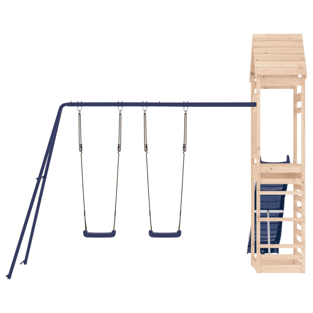 vidaXL Outdoor Playset Solid Wood Pine - The Little Big Store
