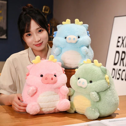 Cute Dragon Pig Plush Toy - The Little Big Store