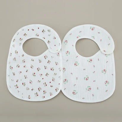 TinyTidy™ Cotton Bib – Ultra-Soft, Waterproof Gauze for Mess-Free Meals