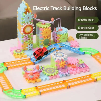 Children's Electric Gear Revolving Building Blocks Toy - The Little Big Store