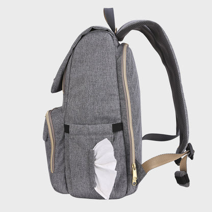 🎒 UrbanTote Canvas Diaper Backpack 🍼 – Durable & Stylish Baby Bag for On-the-Go Moms
