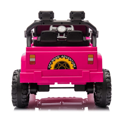 12V Kids Ride On Electric Car W/Parents Control,Dual drive, Four-wheel Suspension,With music,Bluetooth,MP3,USB,with headlights, steering wheel quick release,Slow start for Kids Aged 2-4. - The Little Big Store