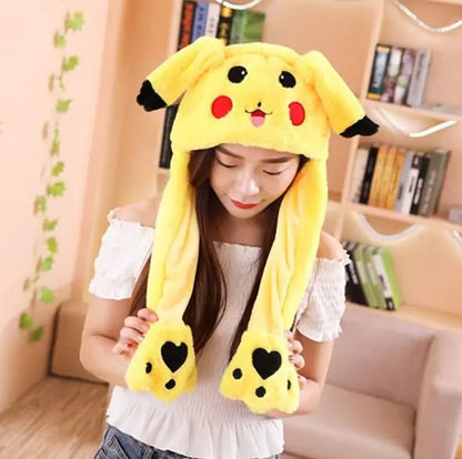 Rabbit Ear Airbag Hat: Fun Plush Toy Cap for Kids and Adults - The Little Big Store