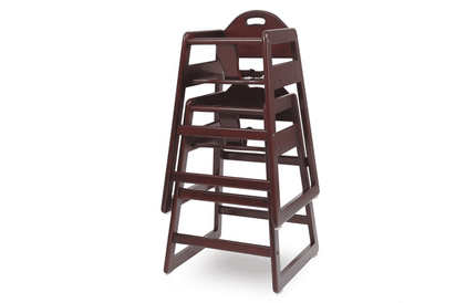 Solid Wood Stackable High Chair, Cherry - The Little Big Store