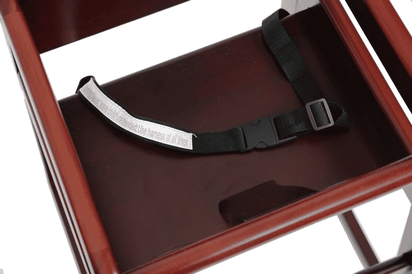 Solid Wood Stackable High Chair, Cherry - The Little Big Store