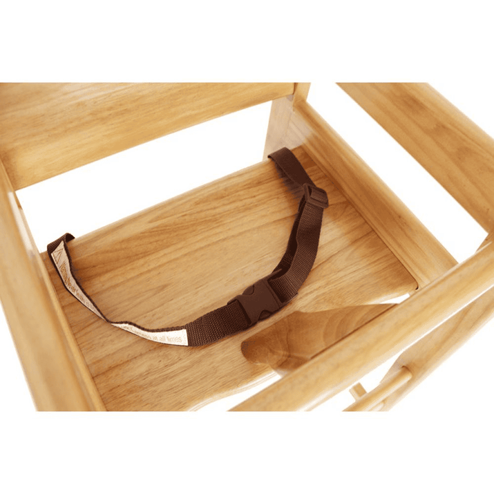 Solid Wood Stackable High Chair, Natural - The Little Big Store