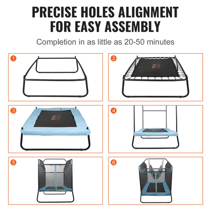 VEVOR 6FT Trampoline for Kids, 72