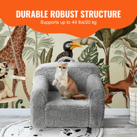 VEVOR Kids Armchair, Kids Sofa with High-density 25D Sponge, Snuggly-Soft Toddler Chair, Sherpa Fabric Reading Couch for Bedroom and Playroom - The Little Big Store