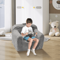 VEVOR Kids Armchair, Kids Sofa with High-density 25D Sponge, Snuggly-Soft Toddler Chair, Sherpa Fabric Reading Couch for Bedroom and Playroom - The Little Big Store