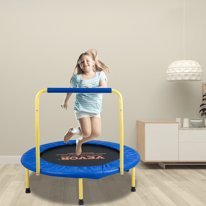 VEVOR 3FT Trampoline for Kids Indoor/Outdoor Foldable Baby Toddlers Trampoline - The Little Big Store