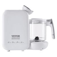 VEVOR Baby Food Maker, 430W Baby Food Processor with 750 ml Tritan Bowl, SUS304 Stainless Steel, 5 in 1 Baby Food Puree Blender Steamer Grinder for Food, Fruit, Vegetable, Meat - The Little Big Store