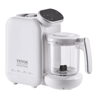 VEVOR Baby Food Maker, 430W Baby Food Processor with 750 ml Tritan Bowl, SUS304 Stainless Steel, 5 in 1 Baby Food Puree Blender Steamer Grinder for Food, Fruit, Vegetable, Meat - The Little Big Store