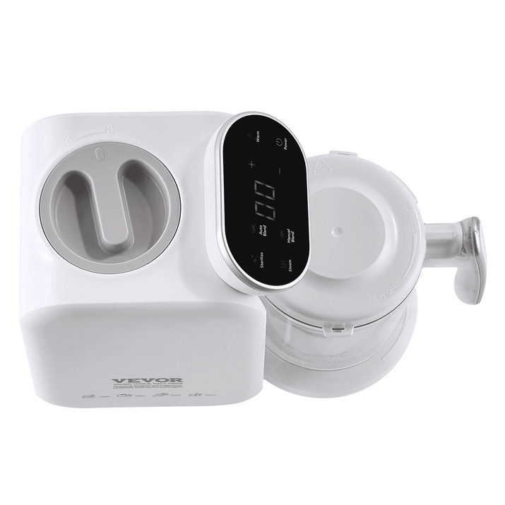 VEVOR Baby Food Maker, 430W Baby Food Processor with 750 ml Tritan Bowl, SUS304 Stainless Steel, 5 in 1 Baby Food Puree Blender Steamer Grinder for Food, Fruit, Vegetable, Meat - The Little Big Store