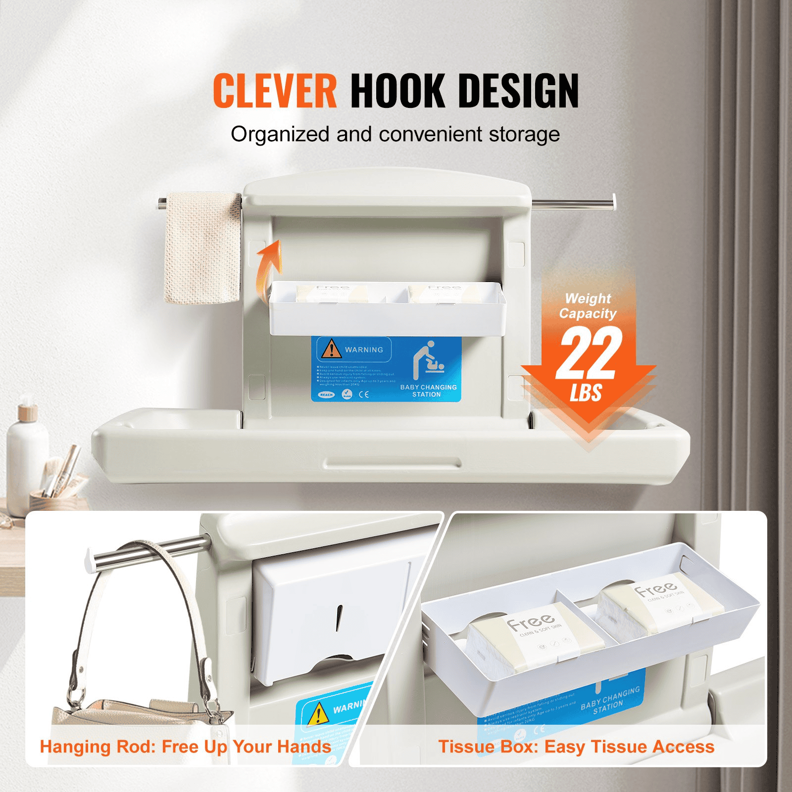BabyGuard Wall-Mounted Changing Station™ - The Little Big Store