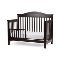 Solano Beach 4 in 1 Convertible Full Sized Wood Crib, Cherry - The Little Big Store