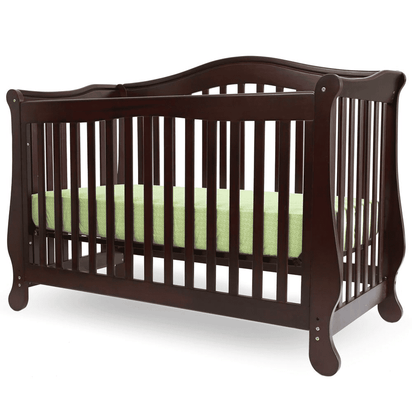 The Brentwood 4 in 1 Convertible Full Sized Wood Crib, Cherry - The Little Big Store
