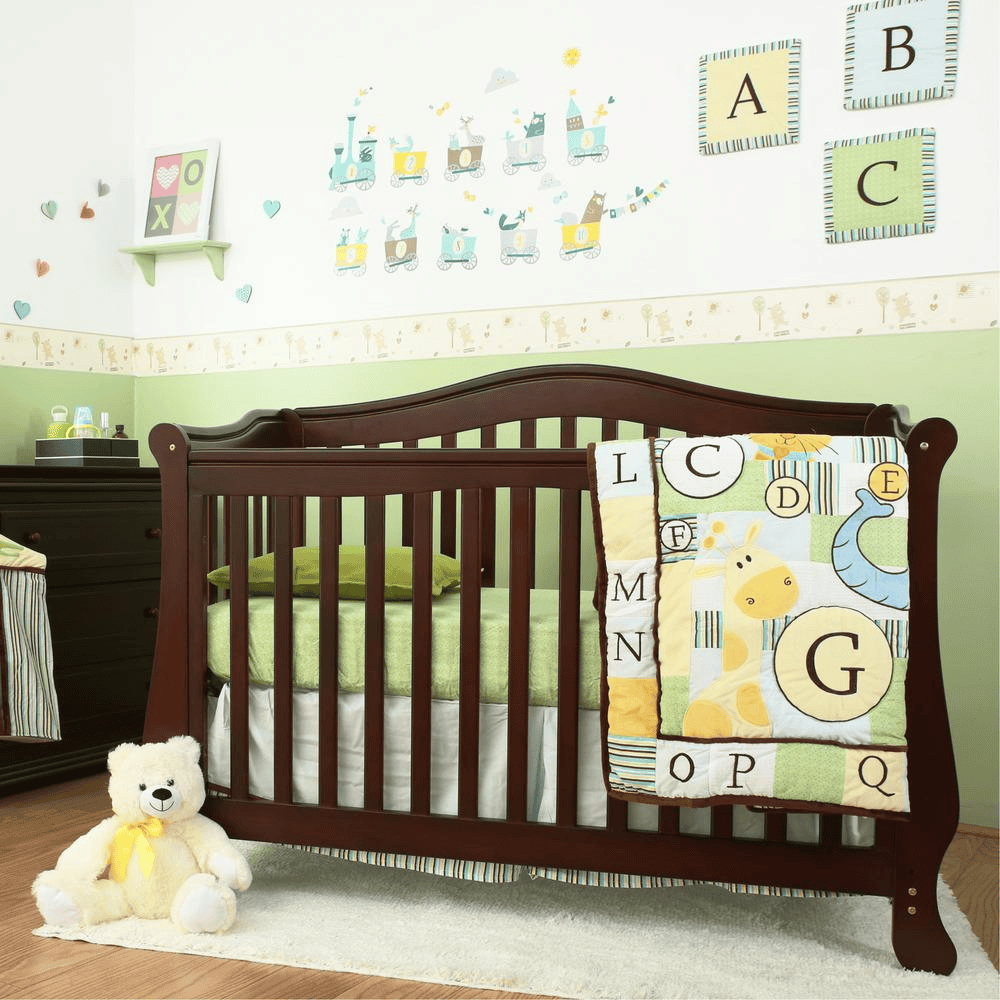 The Brentwood 4 in 1 Convertible Full Sized Wood Crib, Cherry - The Little Big Store