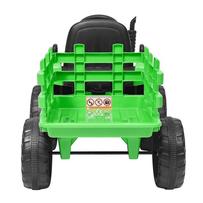 VEVOR Kids Ride on Tractor 12V Electric Toy Tractor with Trailer Remote Control - The Little Big Store