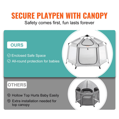 SunnyNest Baby Playpen: Pop-Up Paradise for Tiny Tots 🌞 - The Little Big Store