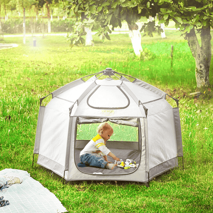 SunnyNest Baby Playpen: Pop-Up Paradise for Tiny Tots 🌞 - The Little Big Store