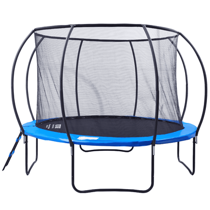 VEVOR 10FT Trampoline, 330 lbs Trampoline with Enclosure Net, Ladder, and Curved Pole, Heavy Duty Trampoline with Jumping Mat and Spring Cover Padding, Outdoor Recreational Trampolines for Kids Adults - The Little Big Store