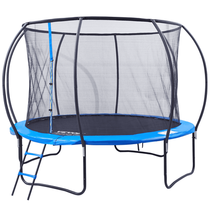 VEVOR 10FT Trampoline, 330 lbs Trampoline with Enclosure Net, Ladder, and Curved Pole, Heavy Duty Trampoline with Jumping Mat and Spring Cover Padding, Outdoor Recreational Trampolines for Kids Adults - The Little Big Store