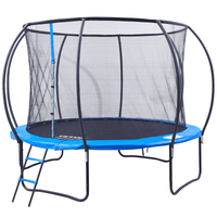 VEVOR 10FT Trampoline, 330 lbs Trampoline with Enclosure Net, Ladder, and Curved Pole, Heavy Duty Trampoline with Jumping Mat and Spring Cover Padding, Outdoor Recreational Trampolines for Kids Adults - The Little Big Store