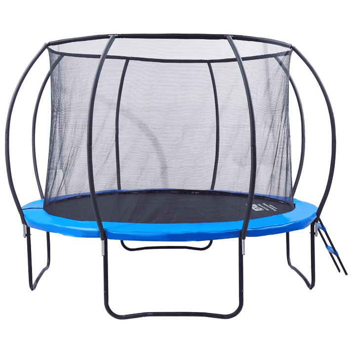 VEVOR 10FT Trampoline, 330 lbs Trampoline with Enclosure Net, Ladder, and Curved Pole, Heavy Duty Trampoline with Jumping Mat and Spring Cover Padding, Outdoor Recreational Trampolines for Kids Adults - The Little Big Store