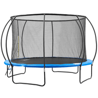 VEVOR 12FT Trampoline, 400 lbs Trampoline with Enclosure Net, Ladder, and Curved Pole, Heavy Duty Trampoline with Jumping Mat and Spring Cover Padding, Outdoor Recreational Trampolines for Kids Adults - The Little Big Store