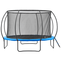 VEVOR 12FT Trampoline, 400 lbs Trampoline with Enclosure Net, Ladder, and Curved Pole, Heavy Duty Trampoline with Jumping Mat and Spring Cover Padding, Outdoor Recreational Trampolines for Kids Adults - The Little Big Store