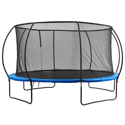 VEVOR 14FT Trampoline, 450 lbs Trampoline with Enclosure Net, Ladder, and Curved Pole, Heavy Duty Trampoline with Jumping Mat and Spring Cover Padding, Outdoor Recreational Trampolines for Kids Adults - The Little Big Store