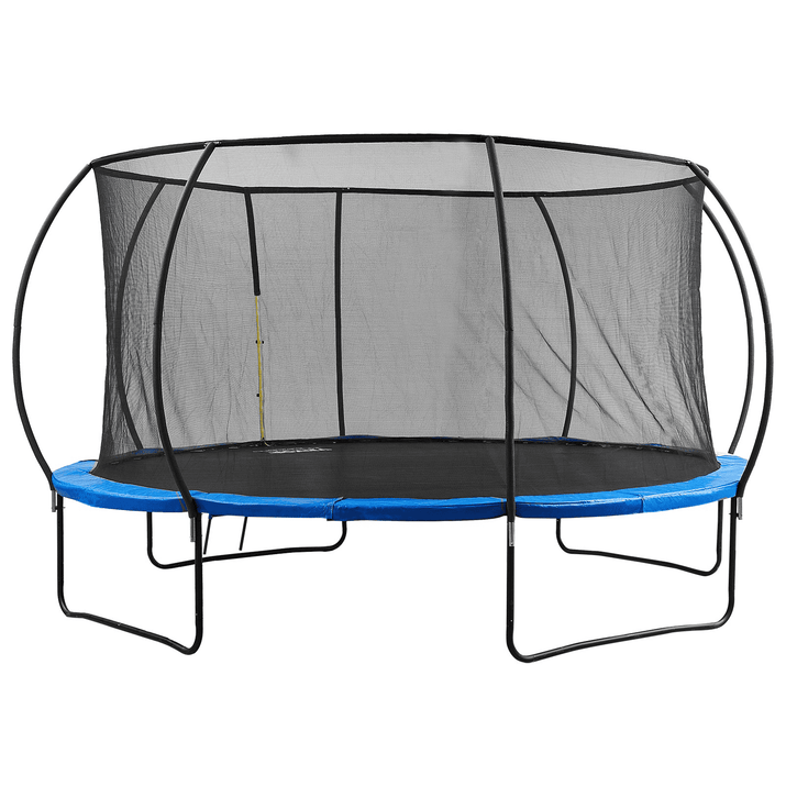 VEVOR 14FT Trampoline, 450 lbs Trampoline with Enclosure Net, Ladder, and Curved Pole, Heavy Duty Trampoline with Jumping Mat and Spring Cover Padding, Outdoor Recreational Trampolines for Kids Adults - The Little Big Store