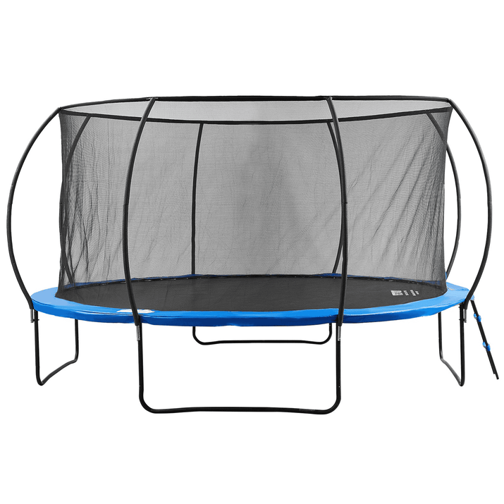 VEVOR 14FT Trampoline, 450 lbs Trampoline with Enclosure Net, Ladder, and Curved Pole, Heavy Duty Trampoline with Jumping Mat and Spring Cover Padding, Outdoor Recreational Trampolines for Kids Adults - The Little Big Store