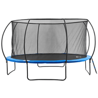 VEVOR 14FT Trampoline, 450 lbs Trampoline with Enclosure Net, Ladder, and Curved Pole, Heavy Duty Trampoline with Jumping Mat and Spring Cover Padding, Outdoor Recreational Trampolines for Kids Adults - The Little Big Store