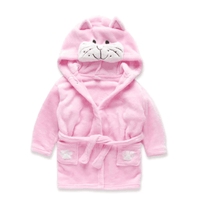 Baby bathrobe in soft and thick cotton