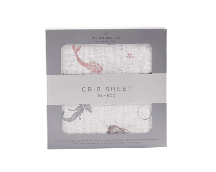 Mermaids Bamboo Muslin Crib Sheet - The Little Big Store
