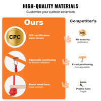 VEVOR Ultimate Ninja Warrior Obstacle Course – 56ft Dual Slacklines, 12 Obstacles, 500lbs Capacity Outdoor Playset - The Little Big Store